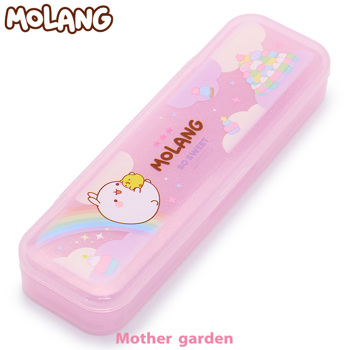 【萌浪兔MOLANG】彩虹兔雙層文具盒