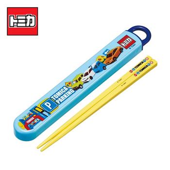 TOMICA 環保筷 日本製 附收納盒 16.5cm 筷子 環保餐具 兒童餐具 多美小汽車