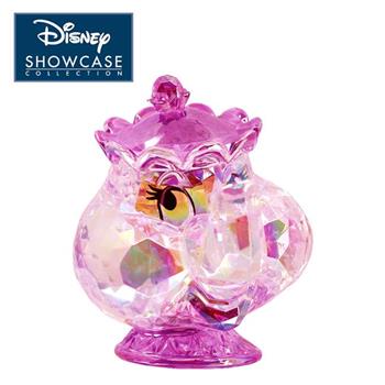 Enesco 茶壺太太 透明塑像 公仔 精品雕塑 美女與野獸 迪士尼 Disney