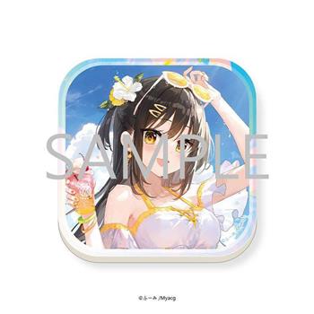 Honey sweetie ふーみ 圓角方形吸水杯墊-夏日豔陽款