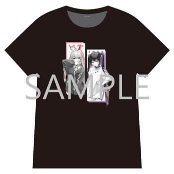 Honey sweetie Rosuuri T恤-白兔黑貓款(XL)