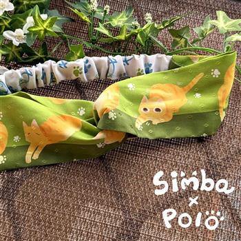 春天適合翻肚之貓咪髮帶