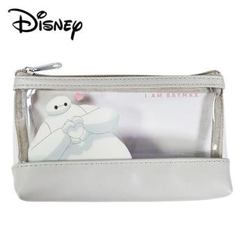 迪士尼 皮質 透明筆袋 鉛筆盒 筆袋 化妝包 收納包 奇奇蒂蒂 小熊維尼 史迪奇 杯麵