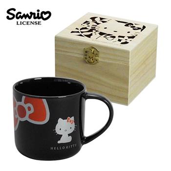 凱蒂貓 陶瓷 馬克杯 附木盒 350ml 日本製 咖啡杯 Hello Kitty 三麗鷗