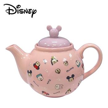 米奇 陶瓷 茶壺 500ml 附濾網 濾茶壺 造型茶壺 米奇家族 迪士尼 Disney