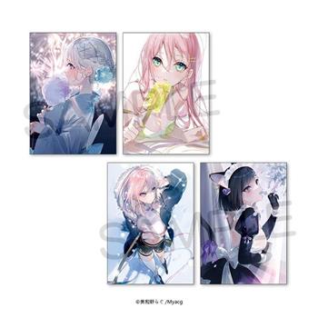 SiE超繪展 美和野らぐ 明信片組(4入)-原創少女款