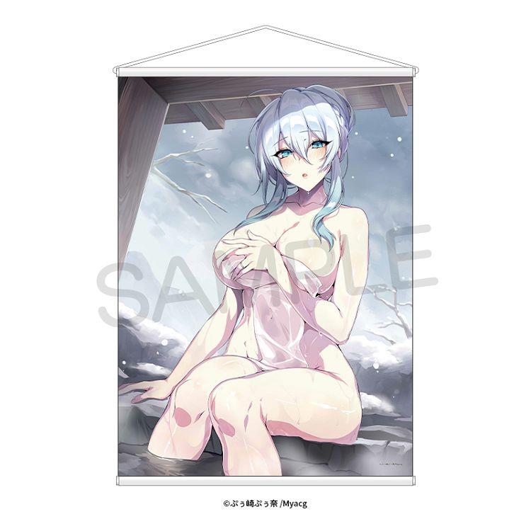 SiE超繪展 ぷぅ崎ぷぅ奈 直式B2掛軸-溫泉雪女款