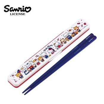 凱蒂貓 環保筷 日本製 附收納盒 18cm 筷子 環保餐具 50周年紀念 Hello Kitty