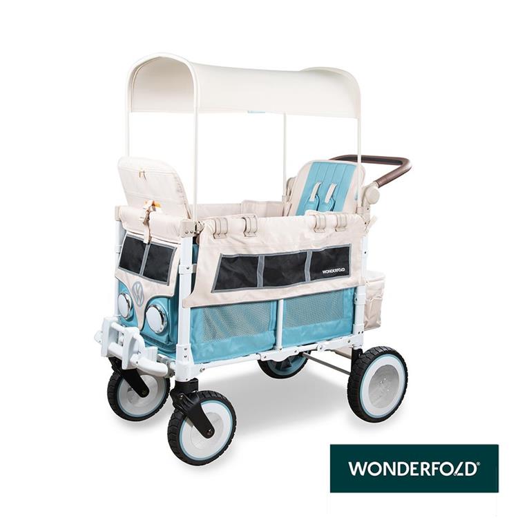 【WonderFold】VW2 福斯聯名多功能嬰兒推車(邦迪藍) 福斯聯名嬰兒車 多功能推車 - 邦迪藍