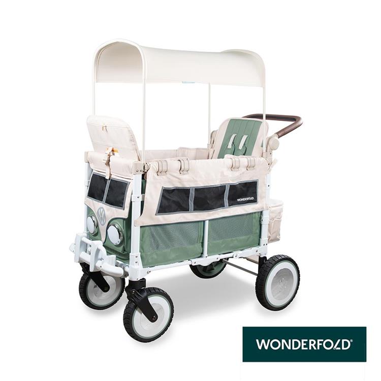【WonderFold】VW2 福斯聯名多功能嬰兒推車(鼠尾草綠) 福斯聯名嬰兒車 多功能推車 - 鼠尾草綠