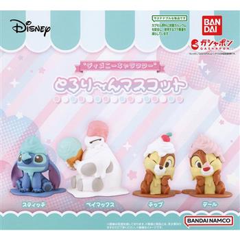 全套4款 迪士尼角色 冰淇淋公仔 扭蛋 轉蛋 史迪奇 杯麵 大英雄天團 奇奇蒂蒂 BANDAI 萬代