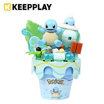KEEPPLAY 積木公仔 寶可夢 甜筒系列 傑尼龜 益智玩具 玩具 啟蒙積木 神奇寶貝 Qman