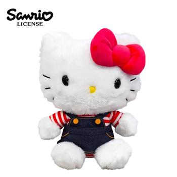 凱蒂貓 單寧系列 絨毛玩偶 21cm 娃娃 玩偶 Hello Kitty 三麗鷗 Sanrio