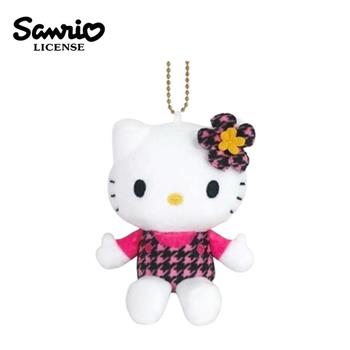 凱蒂貓 千鳥格系列 玩偶吊飾 吊飾 娃娃 絨毛玩偶 Hello Kitty 三麗鷗 Sanrio
