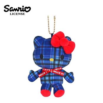 凱蒂貓 花呢格紋系列 玩偶吊飾 吊飾 娃娃 絨毛玩偶 Hello Kitty 三麗鷗 Sanrio
