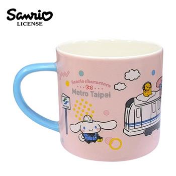 台北捷運 x 三麗鷗 陶瓷 馬克杯 300ml 咖啡杯 50周年紀念 大耳狗 美樂蒂 凱蒂貓 酷企鵝