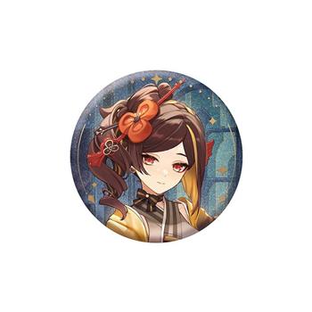 原神 逸聞軼事系列 亮粉金屬徽章 圓形徽章 別針 胸章 馬口鐵徽章 林尼 萊歐斯利 芙寧娜 千織