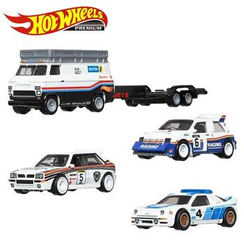 風火輪 PREMIUM 運輸車收藏4入組 玩具車 運輸車 福特 蘭吉雅 MG Hot Wheels