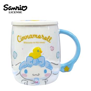 三麗鷗 陶瓷 馬克杯 附蓋子 450ml 咖啡杯 布丁狗 大耳狗 酷洛米