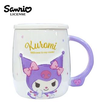 三麗鷗 陶瓷 馬克杯 附蓋子 450ml 咖啡杯 布丁狗 大耳狗 酷洛米