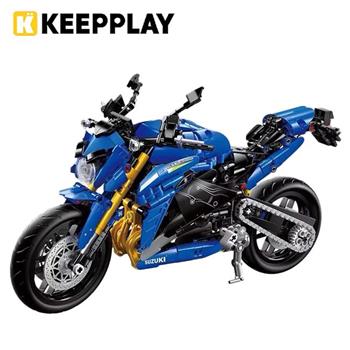 KEEPPLAY 積木模型 1：6 鈴木機車 GSX-S1000 1017片 模型 益智玩具 玩具