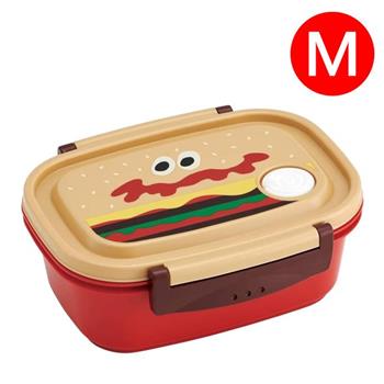 BURGER CONX 單層便當盒 (M) 日本製 550ml 分隔便當盒 可微波飯盒 漢堡