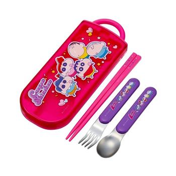 蠟筆小新 三件式 餐具組 日本製 環保餐具 湯匙 筷子 叉子 野原新之助 風間徹 妮妮 正男 阿呆
