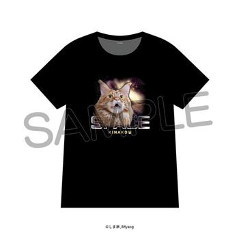 しま原2025 厚磅質感潮T-宇宙貓咪ver(黑色/L)
