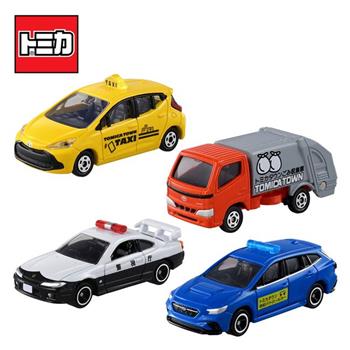 TOMICA 工作車組 玩具車 計程車 警車 垃圾車 豐田 日產 速霸陸 多美小汽車