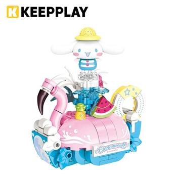 KEEPPLAY 積木公仔 三麗鷗 泳池系列 大耳狗 益智玩具 玩具 喜拿 Cinnamoroll