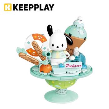 KEEPPLAY 積木公仔 三麗鷗 泳池系列 帕恰狗 益智玩具 玩具 Pochacco 啟蒙積木