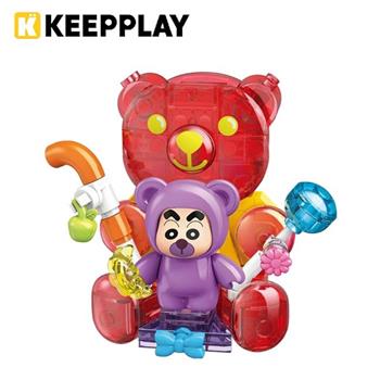 KEEPPLAY 積木公仔 蠟筆小新 零食系列 繽紛QQ糖 益智玩具 玩具 野原新之助 啟蒙積木