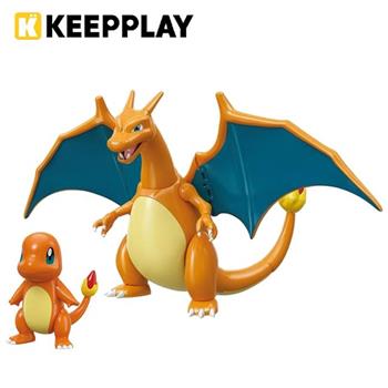 KEEPPLAY 積木公仔 寶可夢 組裝系列 小火龍&噴火龍 益智玩具 玩具 神奇寶貝 啟蒙積木