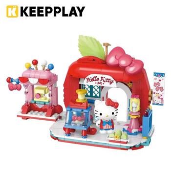 KEEPPLAY 積木公仔 三麗鷗 商店街系列 凱蒂貓 蝴蝶手作坊 益智玩具 玩具 啟蒙積木