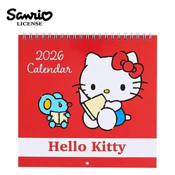 凱蒂貓 2026掛曆 日本製 月曆 年曆 行事曆 Hello Kitty 三麗鷗 Sanrio