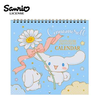 大耳狗 2026掛曆 日本製 月曆 年曆 行事曆 Cinnamoroll 三麗鷗 Sanrio