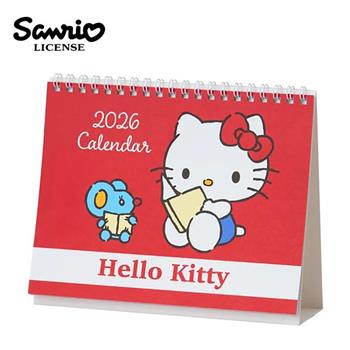 凱蒂貓 2026桌曆 日本製 雙面桌曆 桌上型月曆 三角桌曆 行事曆 月曆 Hello Kitty
