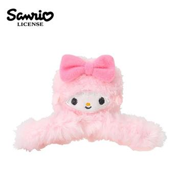 三麗鷗 絨毛造型鯊魚夾 夾子 抓夾 大嘴夾 髮飾 頭飾 彼安諾 花小兔 恰咪