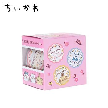 吉伊卡哇 盒裝捲軸貼紙 貼紙 手帳貼 裝飾貼紙 捲軸貼紙 捲捲貼 貼紙卷 小八 兔兔 小桃鼠