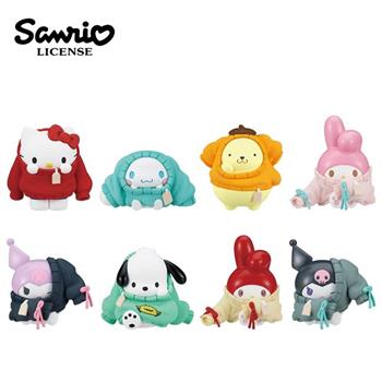 隨機1款 三麗鷗換裝中公仔 盒玩 凱蒂貓 大耳狗 布丁狗 美樂蒂 酷洛米 帕恰狗