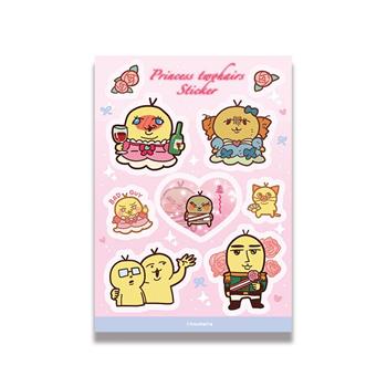 公主二毛雷射膜貼紙