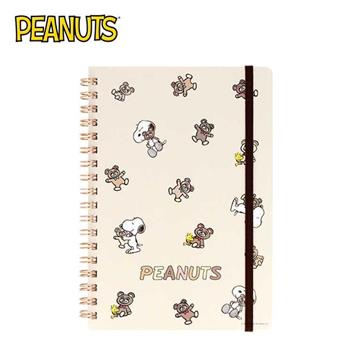 史努比 B6 方格筆記本 日本製 定頁筆記本 固頁筆記本 筆記本 記事本 Snoopy