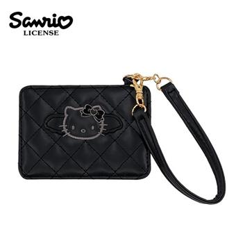 凱蒂貓 黑天使系列 皮質 票卡夾 票夾 證件套 悠遊卡夾 Hello Kitty 三麗鷗