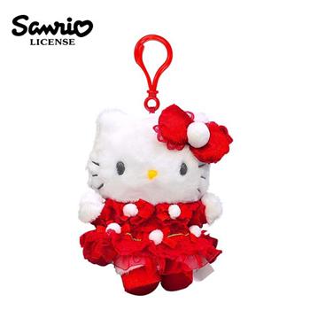 三麗鷗 聖誕禮服系列 玩偶吊飾 吊飾 娃娃 絨毛玩偶 凱蒂貓 美樂蒂 酷洛米 大耳狗 布丁狗