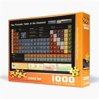 賽先生科學工廠-英文化學元素表拼圖 (午夜藍)