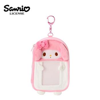 三麗鷗 絨毛造型 小卡立牌收納包 人形立牌包 偶像應援包 包包掛飾 小物收納 凱蒂貓 美樂蒂 布丁狗