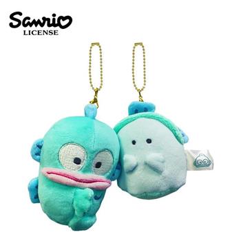 三麗鷗 x 幽靈 玩偶吊飾組 娃娃 絨毛玩偶 布丁狗 人魚漢頓 酷企鵝 大眼蛙 小麥粉