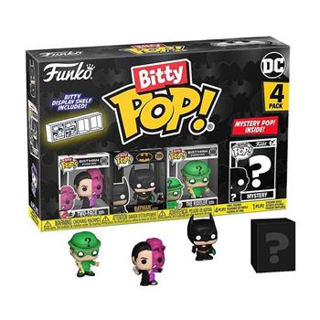 Bitty Pop 迷你公仔4入收藏組 蝙蝠俠 85週年 附迷你展示盒 公仔 模型 雙面人 謎天大聖
