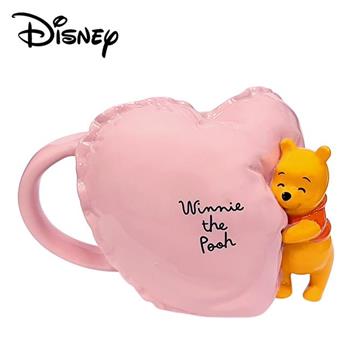 小熊維尼 陶瓷 馬克杯 425ml 咖啡杯 心型馬克杯 維尼 Winnie 迪士尼 Disney