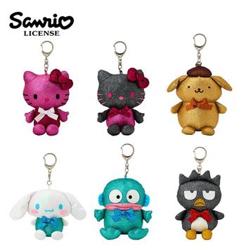 隨機1款 三麗鷗 閃亮風B系列 玩偶吊飾 盒玩 娃娃 凱蒂貓 布丁狗 大耳狗 人魚漢頓 酷企鵝